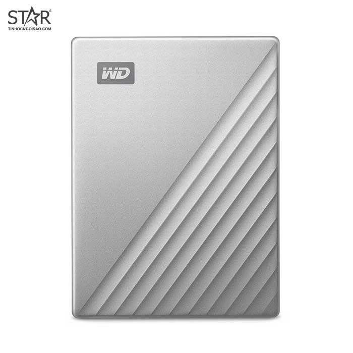 Ổ cứng HDD Di Động 2TB WD My Passport Ultra USB Type-C (WDBC3C0020BSL-WESN) (Bạc)