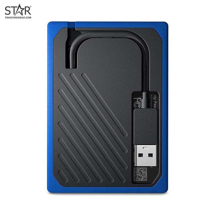 Ổ cứng HDD Di Động 500GB WD My PassPort Go SSD Portable Storage (WDBMCG5000ABT-WESN) (Xanh)