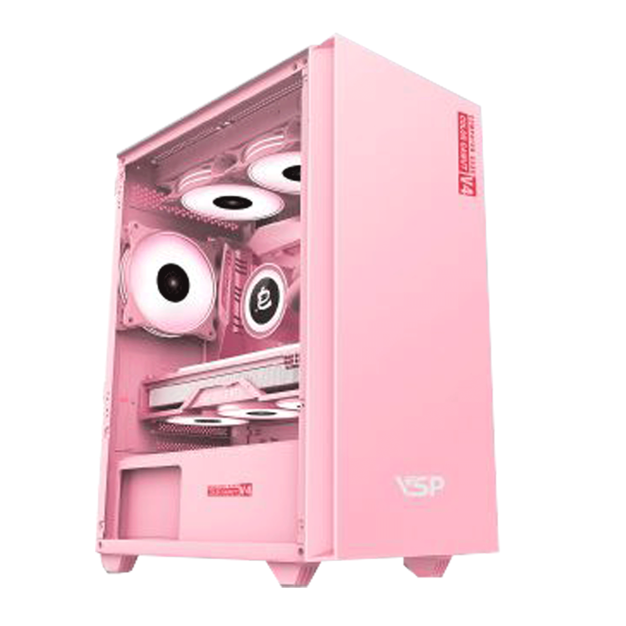 Thùng máy VSP V4 - Hồng | Không kèm fan