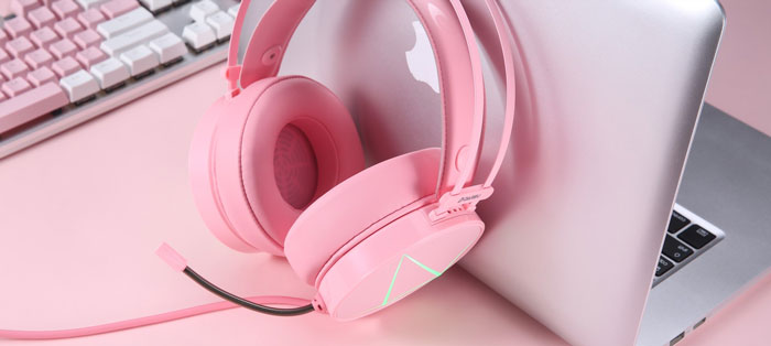 Tai Nghe Dare-U EH722X Pink 7.1 Surround Gaming Led (Hồng)