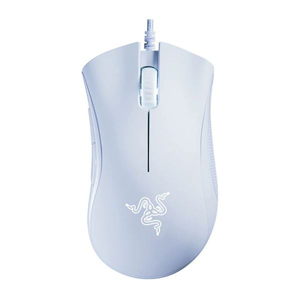  Chuột gaming Razer DeathAdder Essential | Có dây, 6400 DPI, 96g, RGB, Trắng 