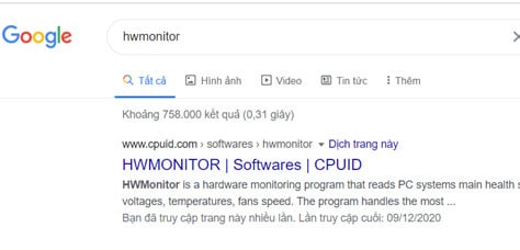 cách kiểm tra nhiệt độ CPU