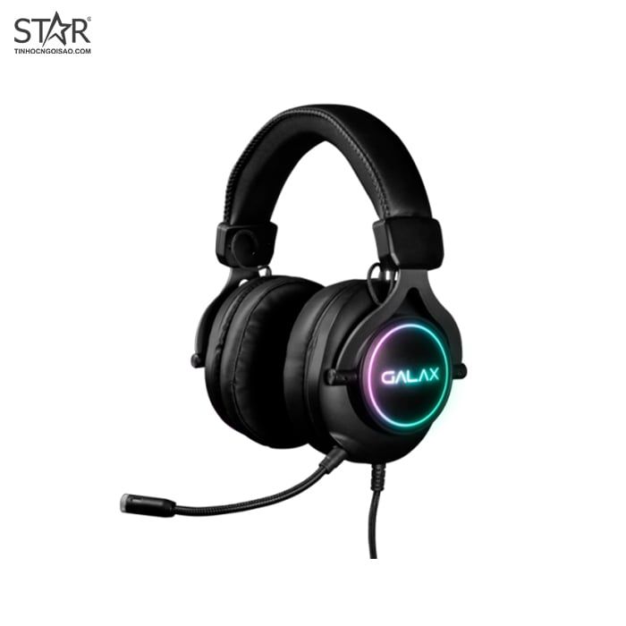 Tai Nghe Galax Sonar-03 Rainbow RGB Black Gaming Headset (HGS035CSRGBB0)