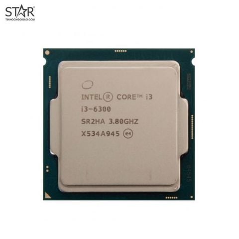 CPU Intel Core i3 6300 (3.80GHz, 4M, 2 Cores 4 Threads) Tray New chưa gồm Fan