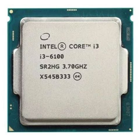 CPU Intel Core i3 6100 (3.70GHz, 3M, 2 Cores 4 Threads) Tray New chưa gồm Fan