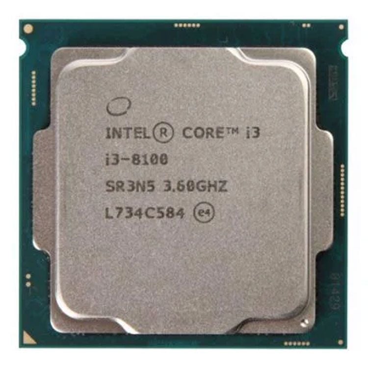 CPU Intel Core i3 8100 (3.60GHz, 6M, 4 Cores 4 Threads) TRAY chưa gồm Fan