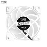  Fan Case ID-COOLING DF-12025-ARGB Trio Snow (Pack 3 Fan) 