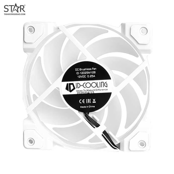 Fan Case ID-COOLING DF-12025-ARGB Trio Snow (Pack 3 Fan)