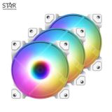  Fan Case ID-COOLING DF-12025-ARGB Trio Snow (Pack 3 Fan) 