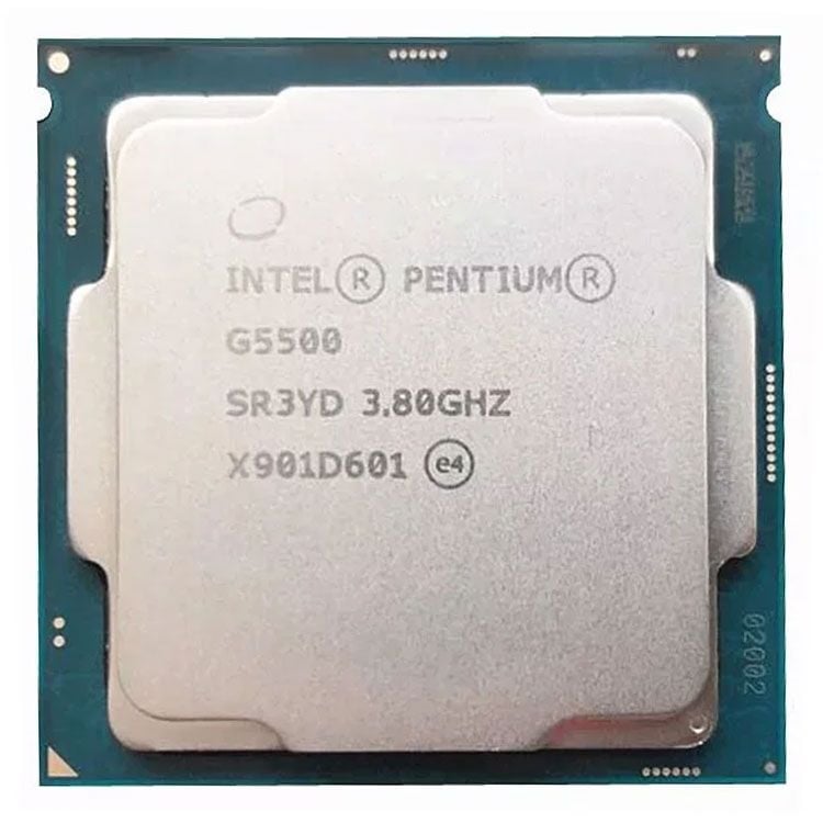 CPU Intel Pentium G5500 (2C/4T, 3.8 GHz, 4MB) tray, chưa bao gồm fan
