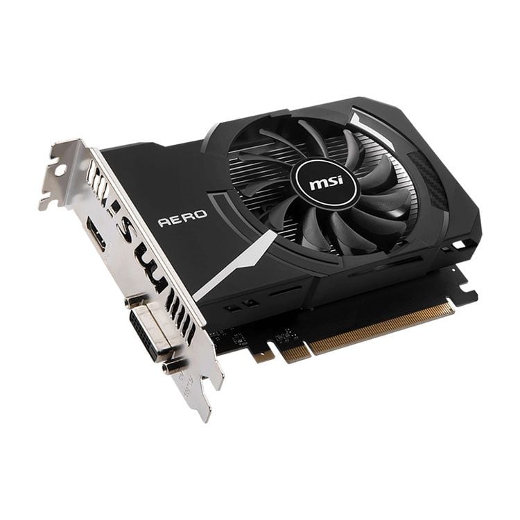 Card màn hình VGA MSI GeForce GT 1030 AERO ITX 4GD4 OC (4GD4, 64-bit, DVI+HDMI)