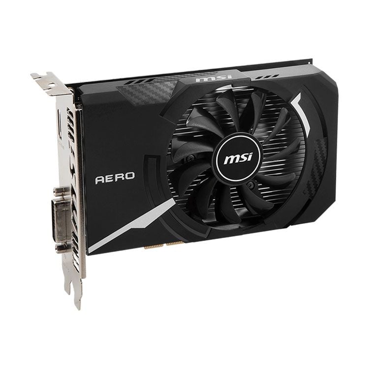 Card màn hình VGA MSI GeForce GT 1030 AERO ITX 4GD4 OC (4GD4, 64-bit, DVI+HDMI)