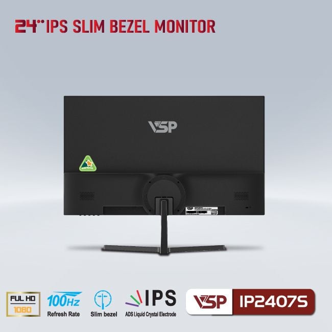 Màn Hình Gaming VSP IP2407S (23.8 inch/FHD/IPS/100Hz/5ms/HDMI + VGA/Phẳng)