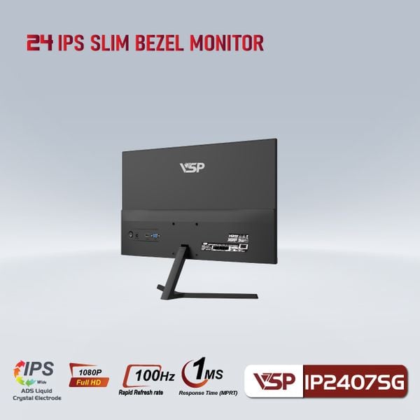  Màn hình Văn phòng VSP IP2407SG | 24 inch, FHD, 100Hz, IPS 