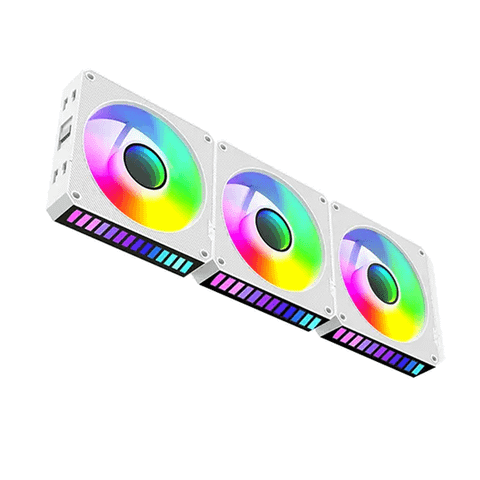 Fan Case Leopard S1 - Trắng | Kit 3 fan ARGB, ghép nối không dây