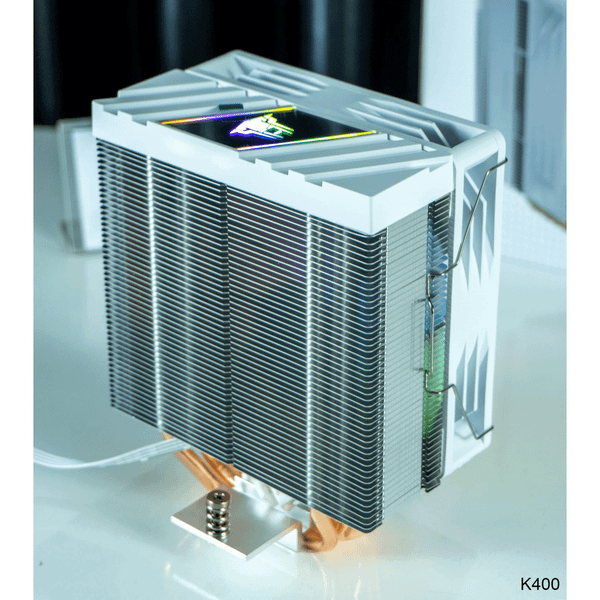  Tản nhiệt khí Leopard K400 White | RGB, Trắng 