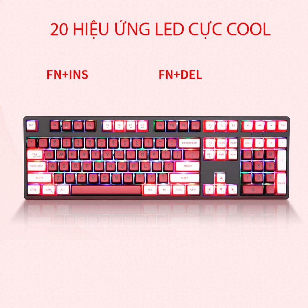Bàn Phím Cơ Không Dây Dual Mode Newmen GM1080, Kailhbox Red Switch.