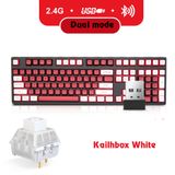  Bàn Phím Cơ Không Dây Dual Mode Newmen GM1080, Kailhbox White Switch. 