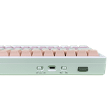  Bàn Phím Cơ Không Dây Xinmeng M71RGB , White Pink (Case Nhôm,Triple Mode, Hostswap, Rgb) 