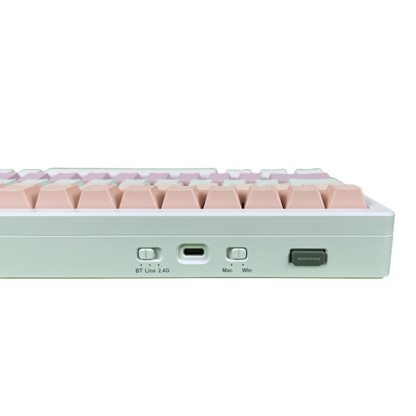  Bàn phím cơ gaming XinMeng M71RGB | 3 Mode, TKL, Linear Switch, RGB, White, Vỏ nhôm, Hot swap 