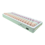  Bàn Phím Cơ Không Dây Xinmeng M71RGB , White Pink (Case Nhôm,Triple Mode, Hostswap, Rgb) 