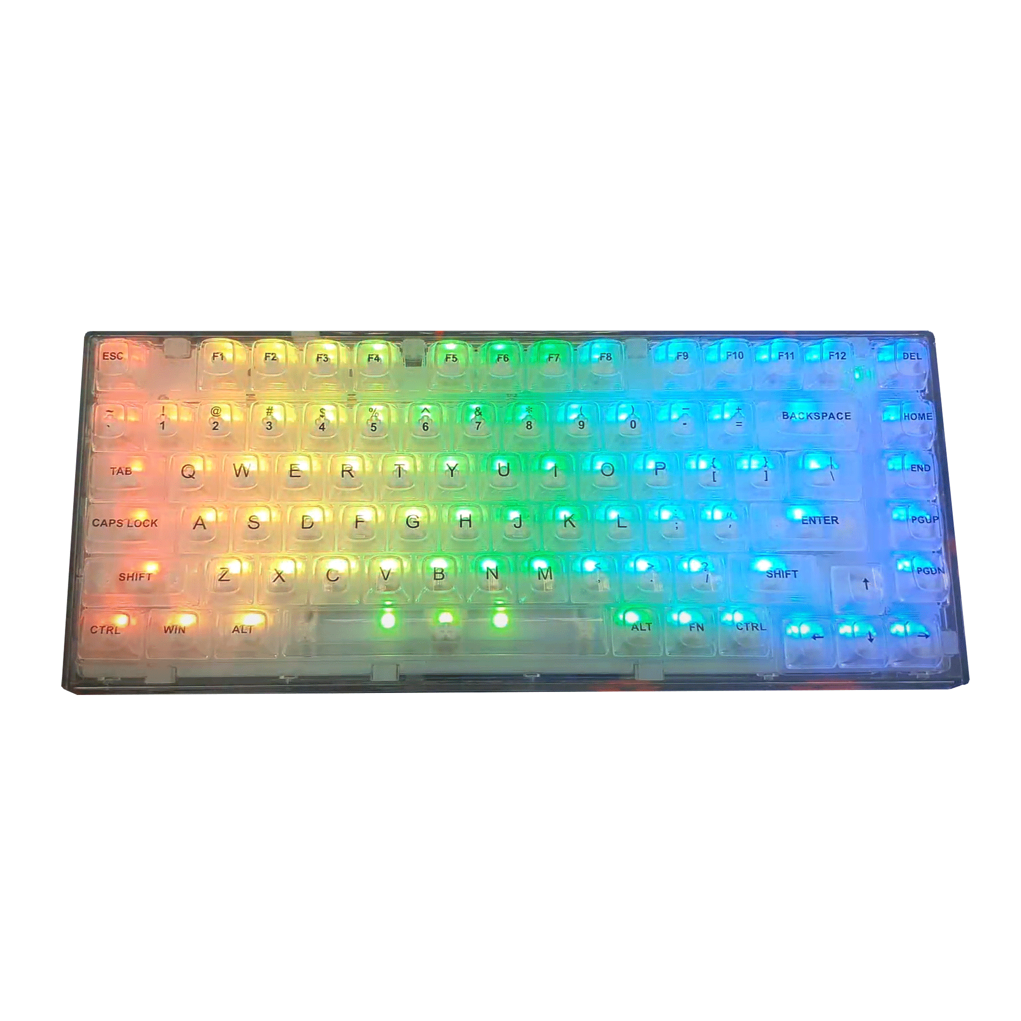 Bàn Phím Cơ Không Dây Xinmeng X75 RGB , Clear White
