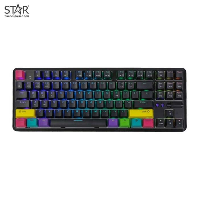 Bàn Phím Cơ Gaming Ajazz K870T Đen RGB Red Switch