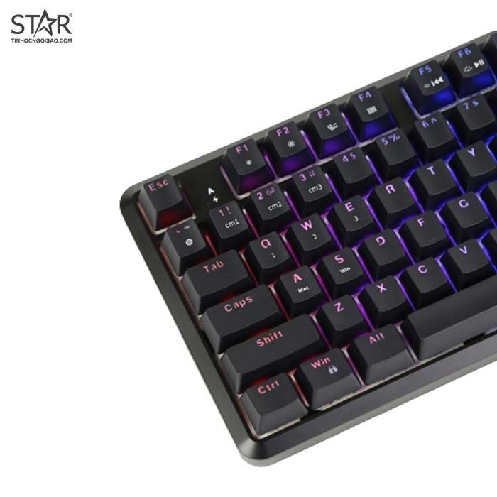 Bàn Phím Cơ Ajazz K870T RGB Gaming Bluetooth Red Switch TKL (Đen)