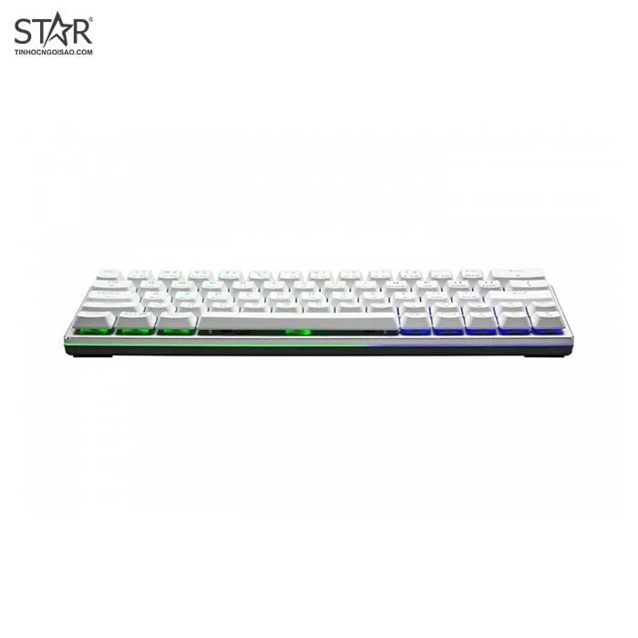 Bàn Phím Cơ Cooler Master SK622 Silver White | Low Profile, Red Switch, RGB, TKL, Wireless