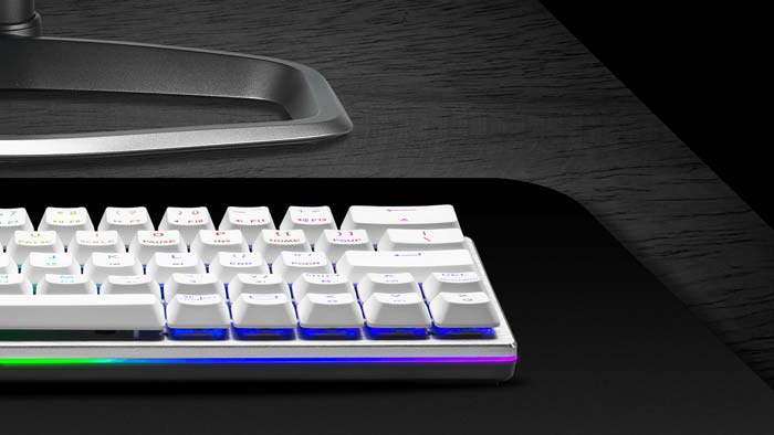 Cooler Master SK622 Silver White Low Profile Red Switch RGB TKL Wireless