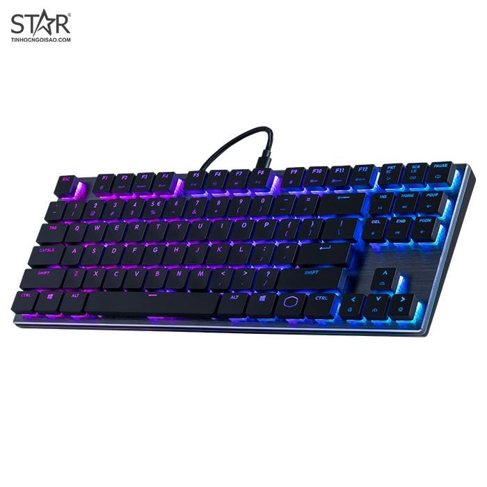 Bàn Phím Cơ Cooler Master SK630 MX Cherry Low Profile Red Switch RGB TKL (Đen) SK-630-GKLR1-US