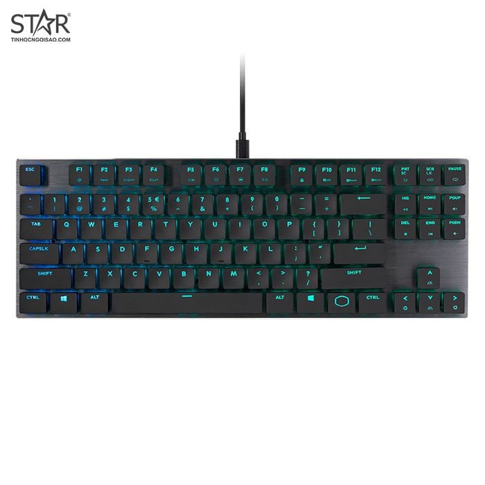 Bàn Phím Cơ Cooler Master SK630 MX Cherry Low Profile Red Switch RGB TKL (Đen) SK-630-GKLR1-US