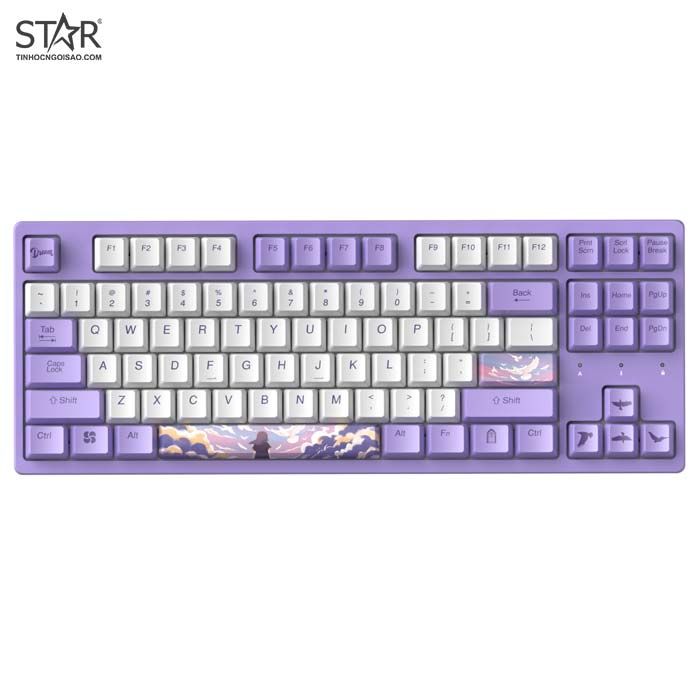 Bàn Phím Cơ Dare-U A87 Dream Cherry Mx Brown Switch Tkl (Tím Trắng) –  Tinhocngoisao.Com