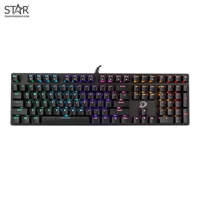 Bàn phím cơ Gaming DAREU EK810 (Brown Switch) - Black (Multi-LED)