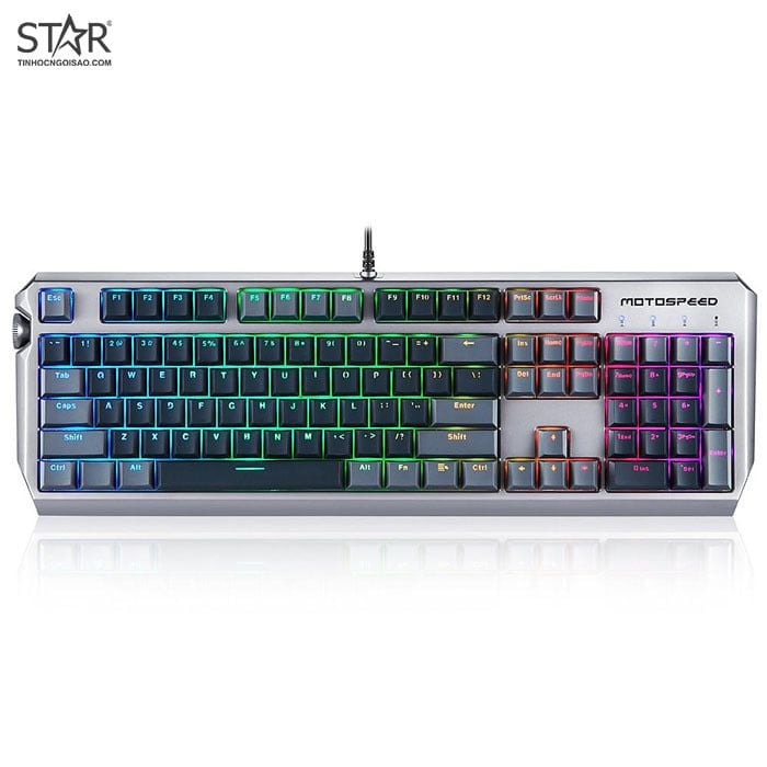 Bàn Phím Cơ Motospeed CK80 RGB Gaming (Đen)