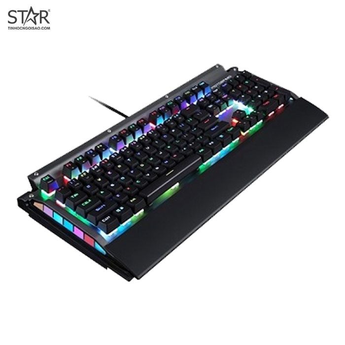 Bàn Phím Cơ Motospeed K98 Rainbow Gaming Waterproof (Bạc Đen)