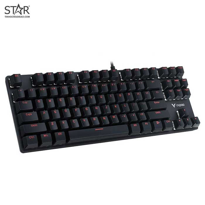 Bàn Phím Cơ Rapoo V500 Alloy Gaming TKL (Đen)