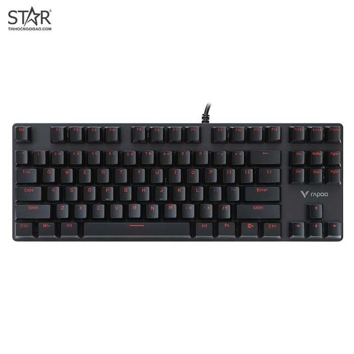 Bàn Phím Cơ Rapoo V500 Alloy Gaming TKL (Đen)