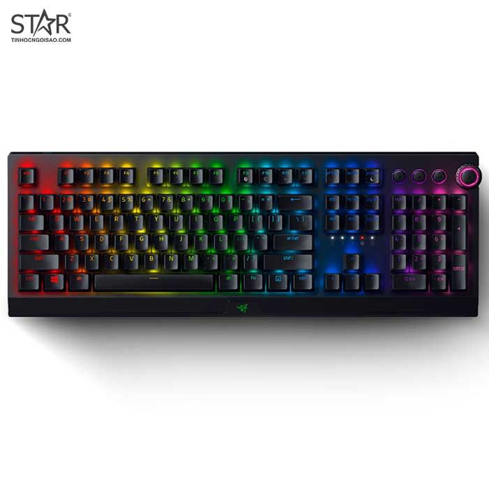 Bàn Phím Cơ Razer BlackWidow V3 Pro Mechanical Green Switch Wireless (RZ03-03530100-R3M1)