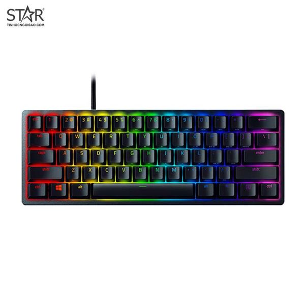 Bàn phím cơ gaming Razer Huntsman Mini | Có dây, Mini, Clicky Switch, RGB, Black, Rapid Trigger 