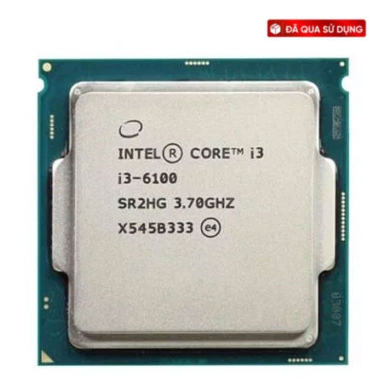 CPU Intel Core i3 6100 Cũ | 3.70GHz, 3M, 2 Cores 4 Threads