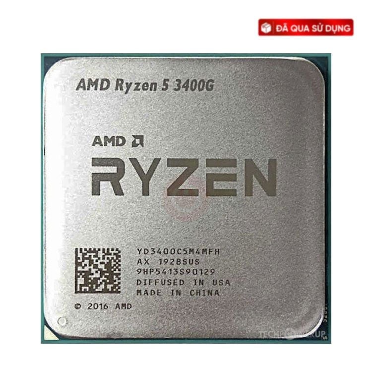 CPU AMD Ryzen 5 3400G QSD | 3.7GHz Up to 4.2GHz, AM4, 4 Cores 8 Threads