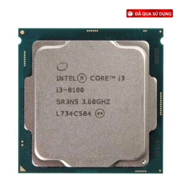 CPU Intel Core i3 8100 Cũ | 3.60GHz, 6M, 4 Cores 4 Threads
