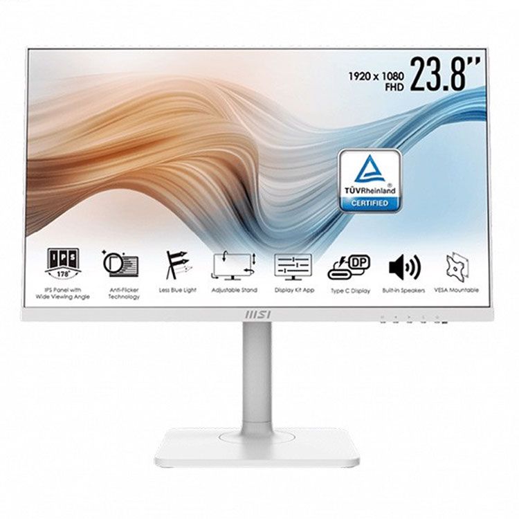 Màn hình LCD 24 inch MSI Modern MD241PW FHD IPS 75Hz 5Ms Gaming Chính Hãng (Trắng)