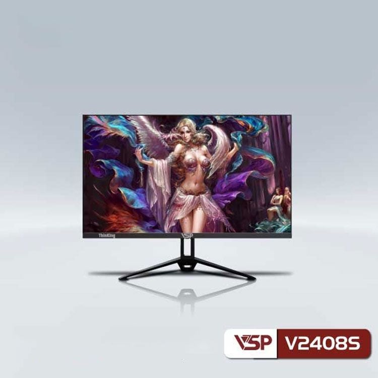 Màn hình VSP V2408S - Đen | 23.8 inch, Full HD, IPS, 75Hz, 2ms, phẳng