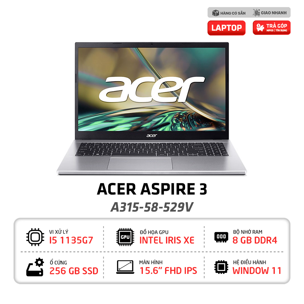 Laptop Acer Aspire 3 A315 58 529V