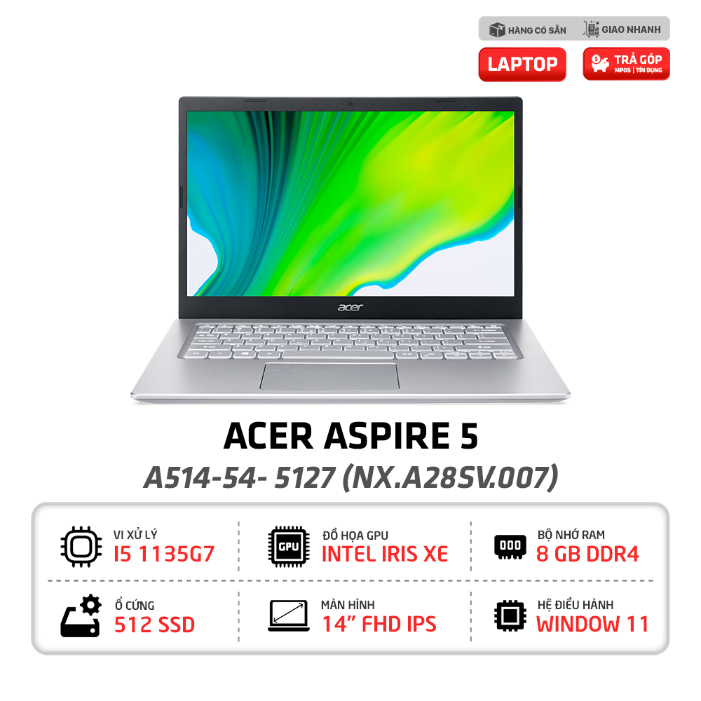 Laptop Acer Aspire 5 A514 54 5127 (NX.A28SV.007)