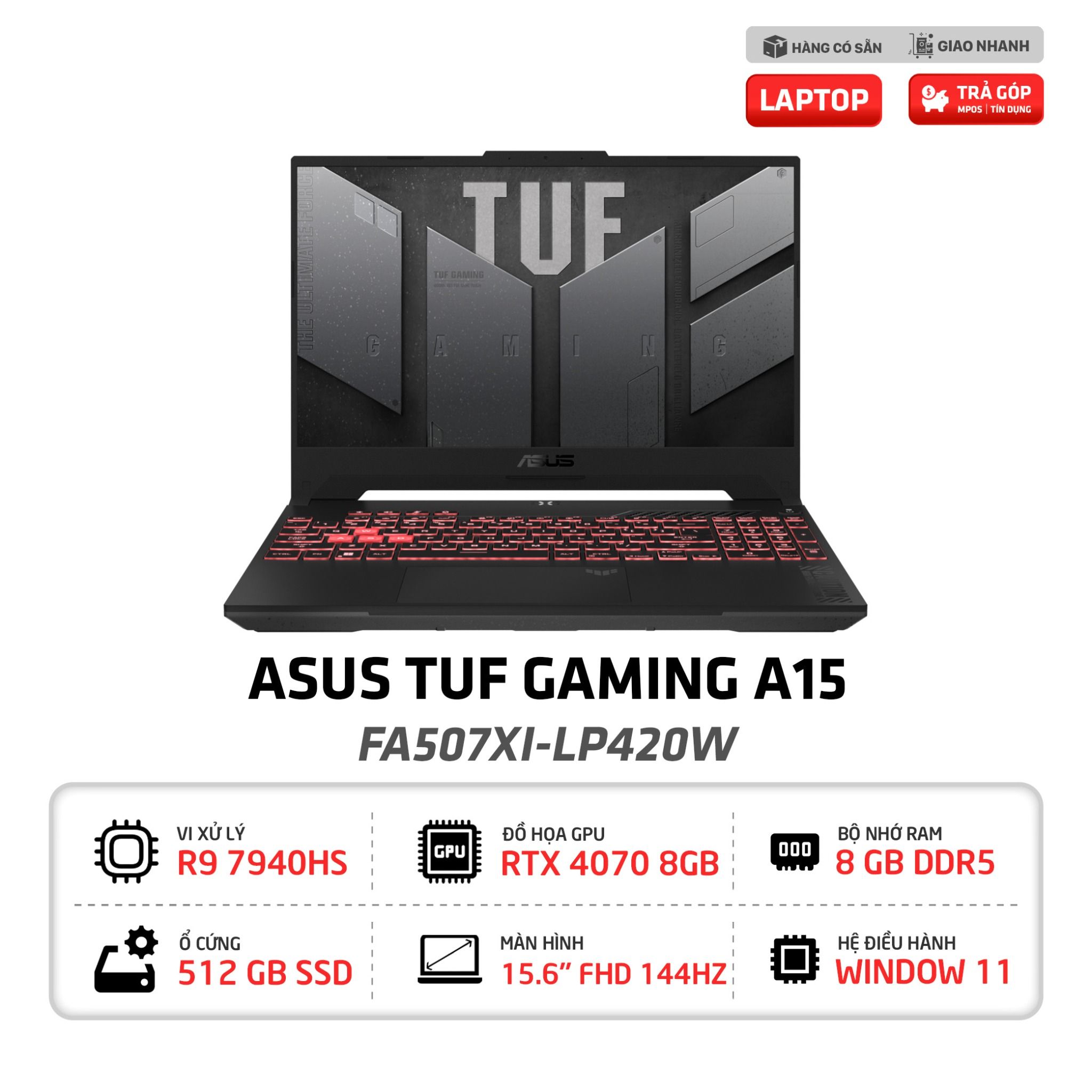 Laptop Asus TUF Gaming A15 FA507XI LP420W