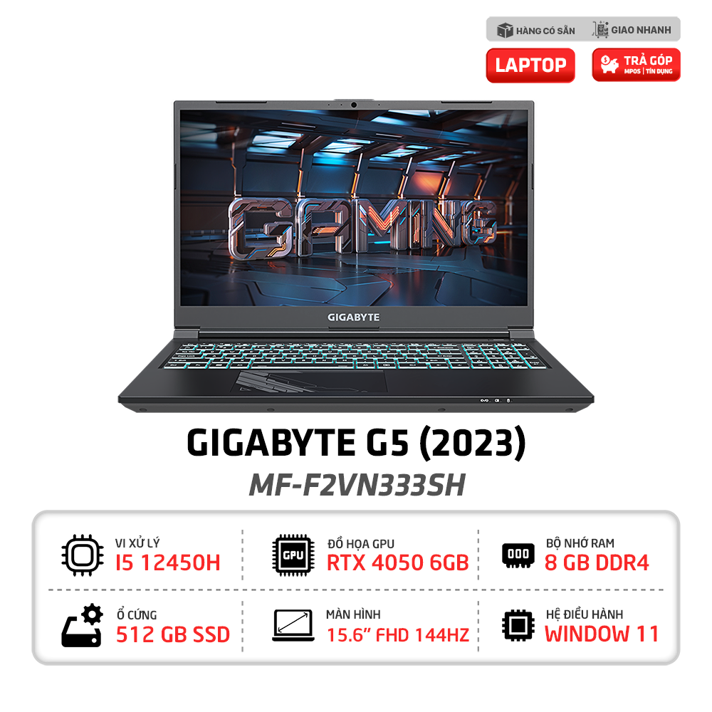 Laptop Gaming Gigabyte G5 MF F2VN333SH