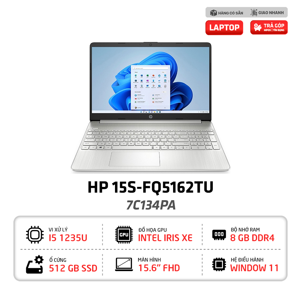Laptop HP 15s-fq5162TU 7C134PA